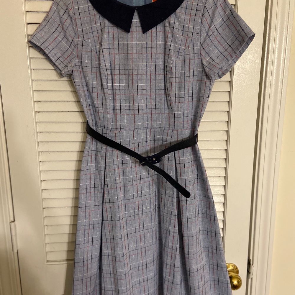 Modcloth Fit and Flare Plaid Dress